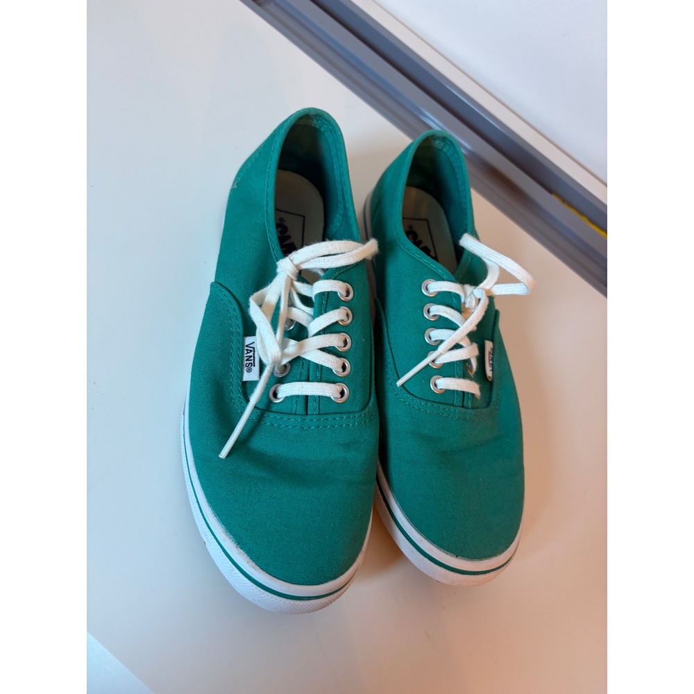 Vans Authentic Lo Pro Sneakers Women 6 Green Low Top Canvas TB4R